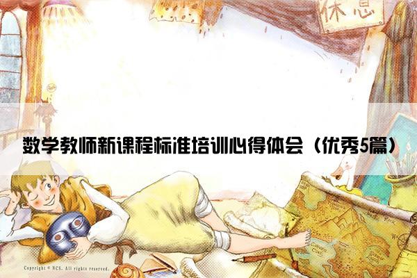 数学教师新课程标准培训心得体会（优秀5篇）