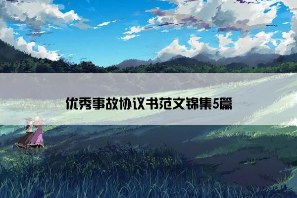 优秀事故协议书范文锦集5篇