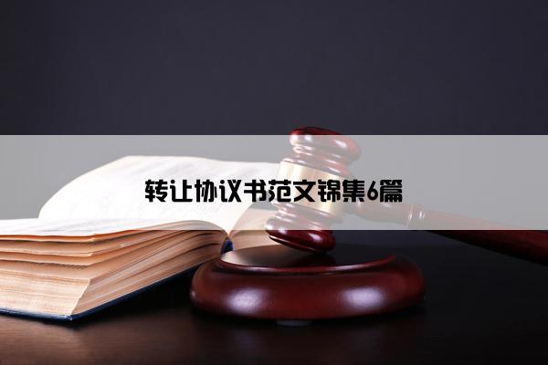 转让协议书范文锦集6篇