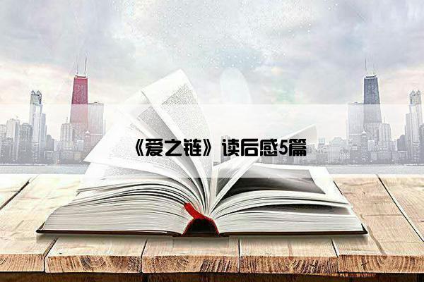 《爱之链》读后感5篇