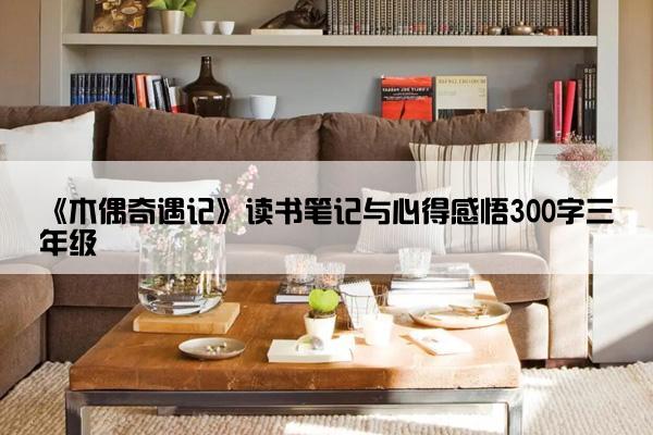 《木偶奇遇记》读书笔记与心得感悟300字三年级