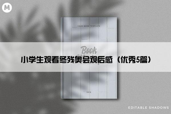 小学生观看冬残奥会观后感（优秀5篇）