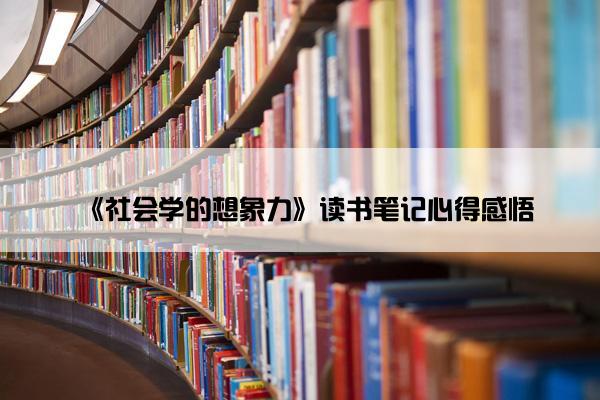 《社会学的想象力》读书笔记心得感悟