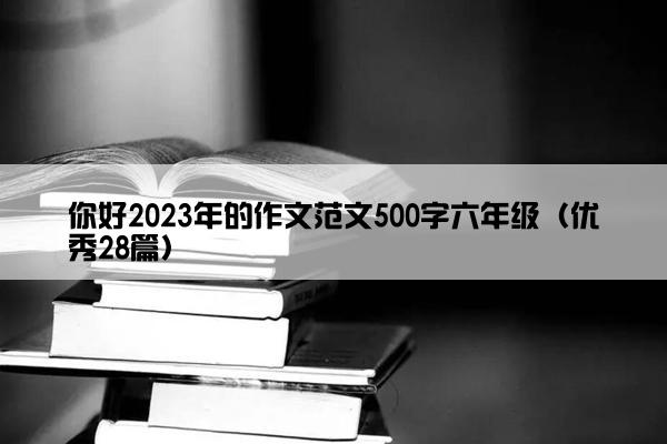 你好2023年的作文范文500字六年级（优秀28篇）