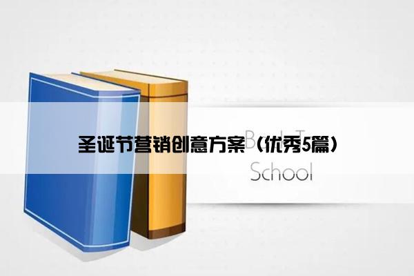 圣诞节营销创意方案（优秀5篇）