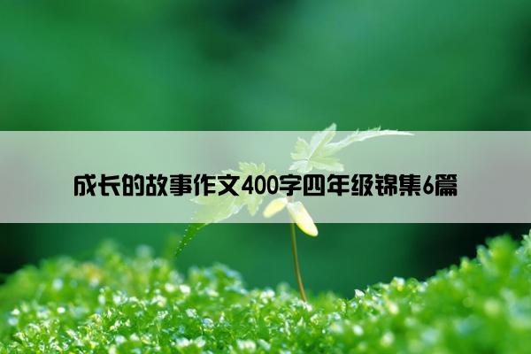成长的故事作文400字四年级锦集6篇