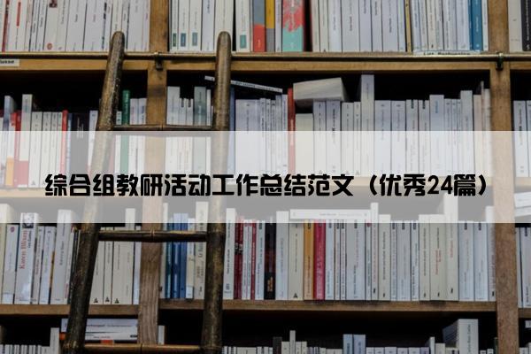 综合组教研活动工作总结范文（优秀24篇）