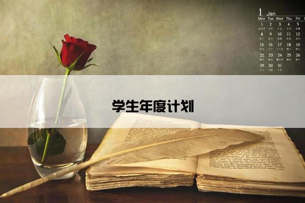 学生年度计划
