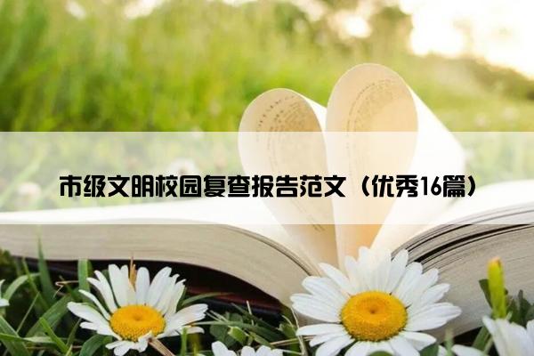 市级文明校园复查报告范文（优秀16篇）