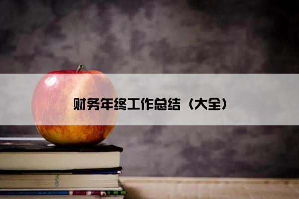 财务年终工作总结（大全）