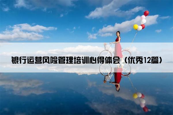 银行运营风险管理培训心得体会（优秀12篇）