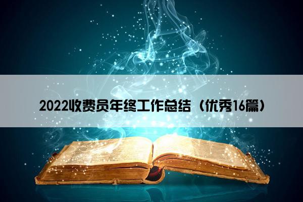 2022收费员年终工作总结（优秀16篇）