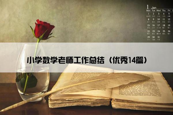 小学数学老师工作总结（优秀14篇）
