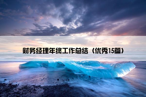 财务经理年终工作总结（优秀15篇）