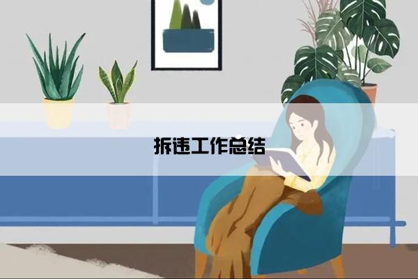 拆违工作总结