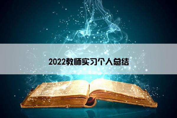 2022教师实习个人总结
