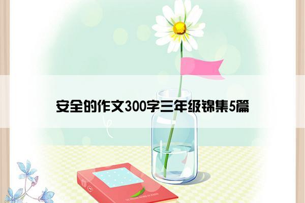 安全的作文300字三年级锦集5篇