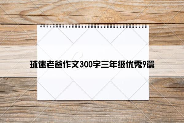 球迷老爸作文300字三年级优秀9篇
