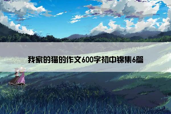 我家的猫的作文600字初中锦集6篇