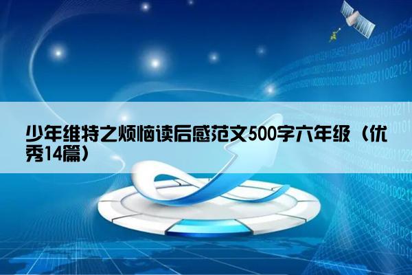 少年维特之烦恼读后感范文500字六年级（优秀14篇）