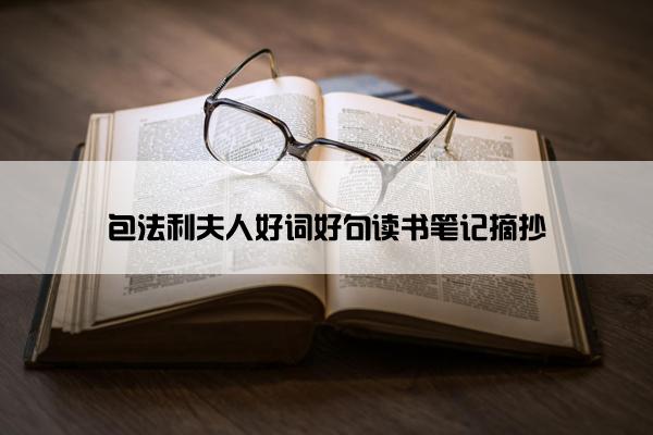 包法利夫人好词好句读书笔记摘抄