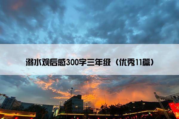 溺水观后感300字三年级（优秀11篇）