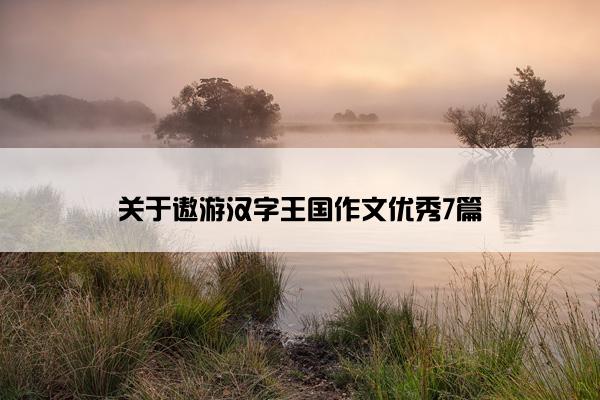 关于遨游汉字王国作文优秀7篇
