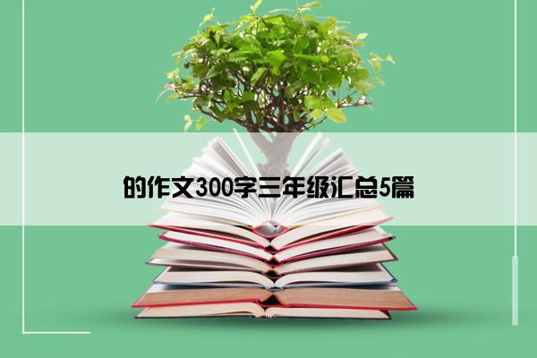 的作文300字三年级汇总5篇