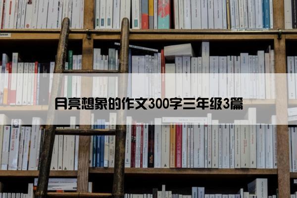 月亮想象的作文300字三年级3篇