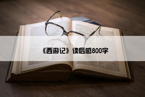 《西游记》读后感800字