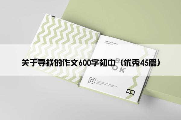 关于寻找的作文600字初中（优秀45篇）