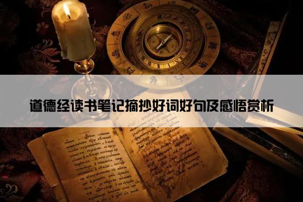 道德经读书笔记摘抄好词好句及感悟赏析