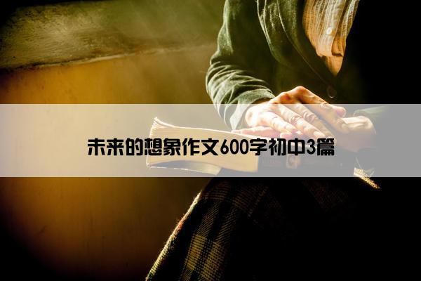 未来的想象作文600字初中3篇