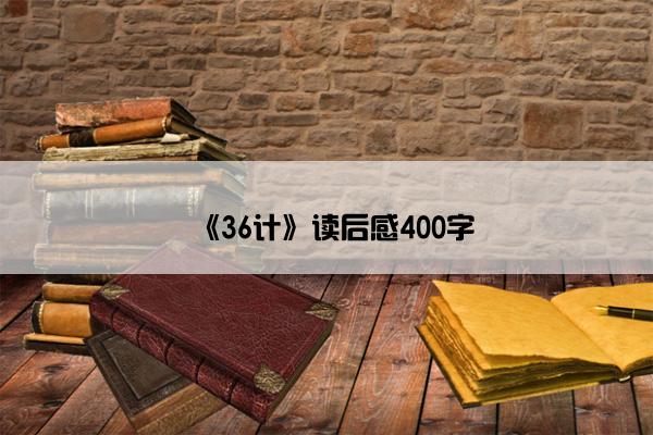 《36计》读后感400字