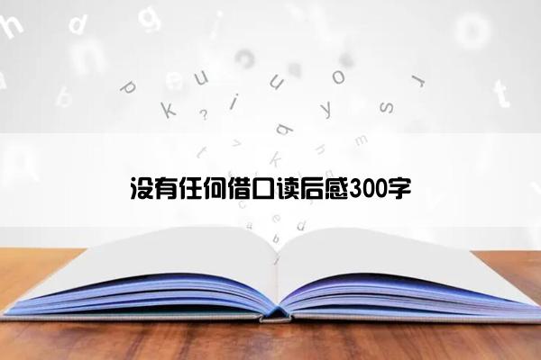 没有任何借口读后感300字