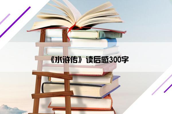 《水浒传》读后感300字
