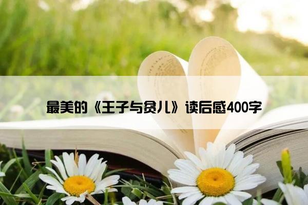 最美的《王子与贫儿》读后感400字