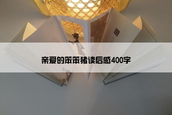 亲爱的笨笨猪读后感400字