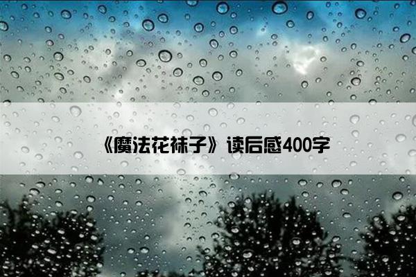 《魔法花袜子》读后感400字