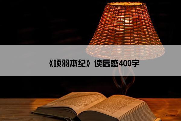 《项羽本纪》读后感400字