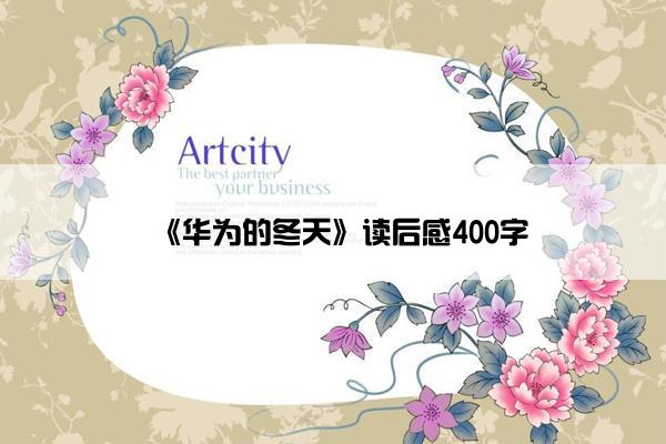 《华为的冬天》读后感400字