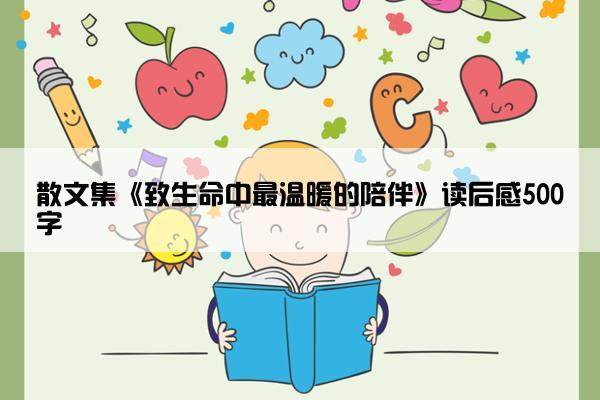 散文集《致生命中最温暖的陪伴》读后感500字