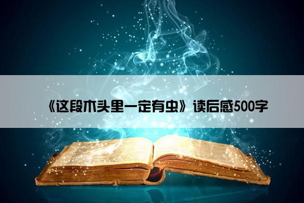 《这段木头里一定有虫》读后感500字