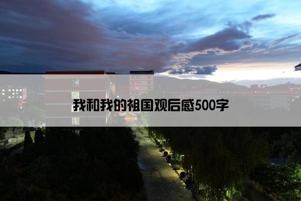 我和我的祖国观后感500字
