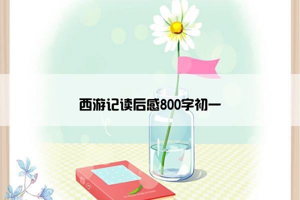 西游记读后感800字初一
