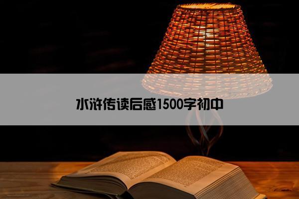 水浒传读后感1500字初中