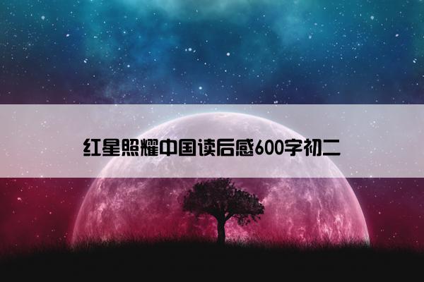 红星照耀中国读后感600字初二