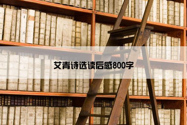 艾青诗选读后感800字