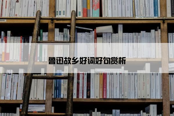 鲁迅故乡好词好句赏析