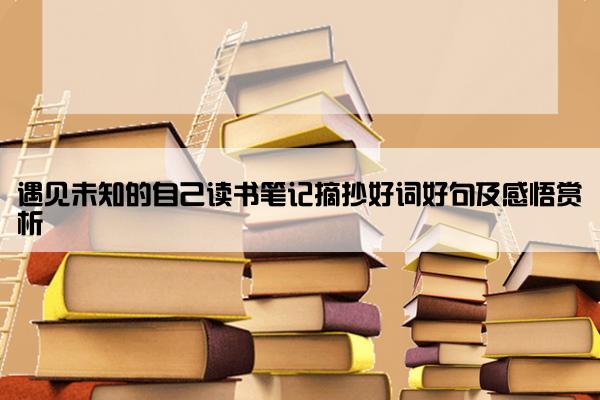 遇见未知的自己读书笔记摘抄好词好句及感悟赏析